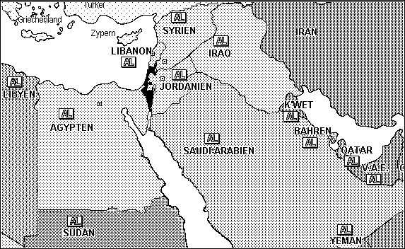 1949 - Die arabischen Staaten und Israel